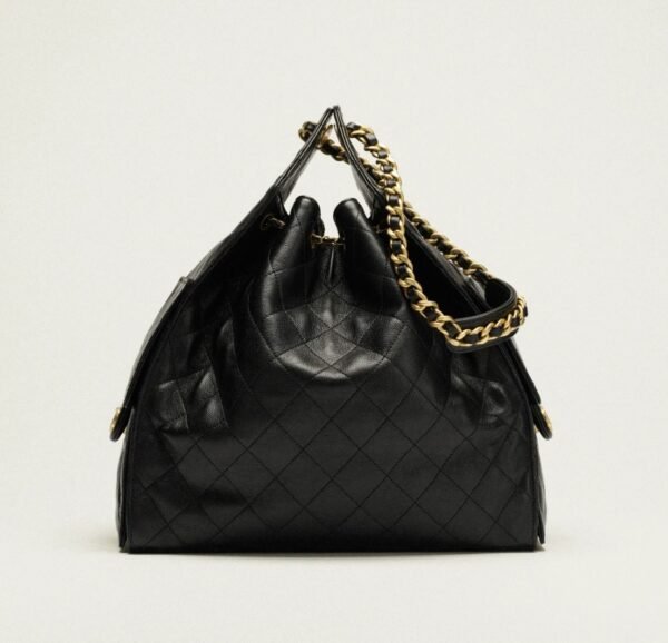 Chanel 25 Medium Handbag Black - Image 4