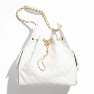 Chanel 25 Medium Handbag White