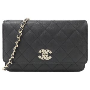 Chanel AP4538 Chain Wallet Black