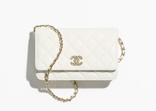 Chanel AP4538 Chain Wallet White