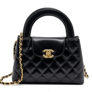 Chanel 23k Mini Kelly Bag-Black