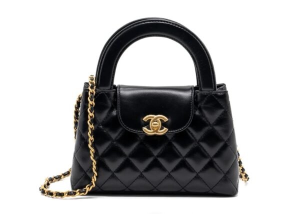 Chanel 23k Mini Kelly Bag-Black