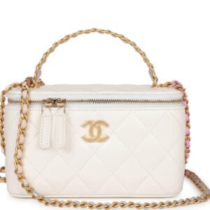 Chanel Small Vanity Case White