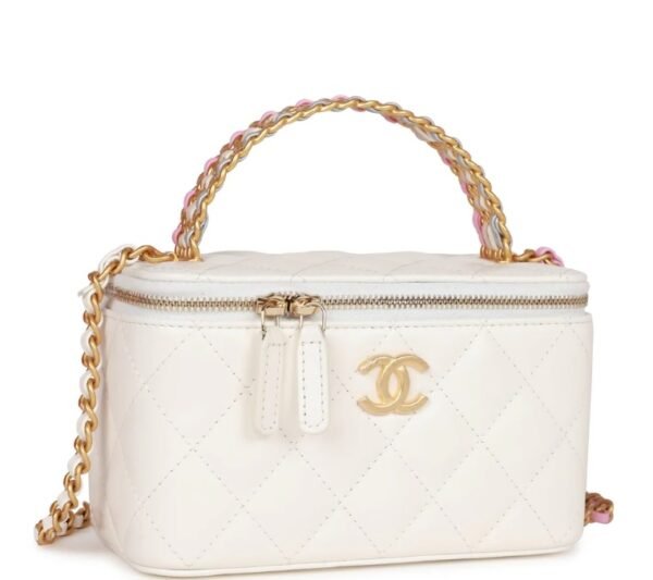 Chanel Small Vanity Case White - Image 9