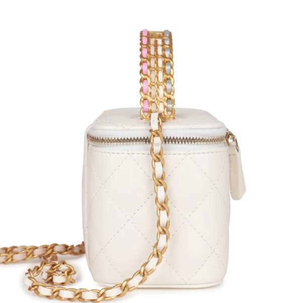 Chanel Small Vanity Case White - Image 2