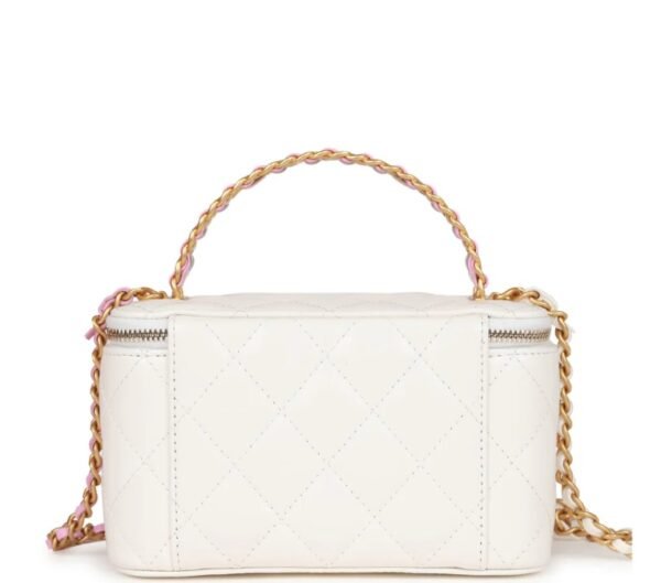 Chanel Small Vanity Case White - Image 3