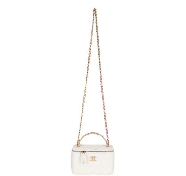 Chanel Small Vanity Case White - Image 7