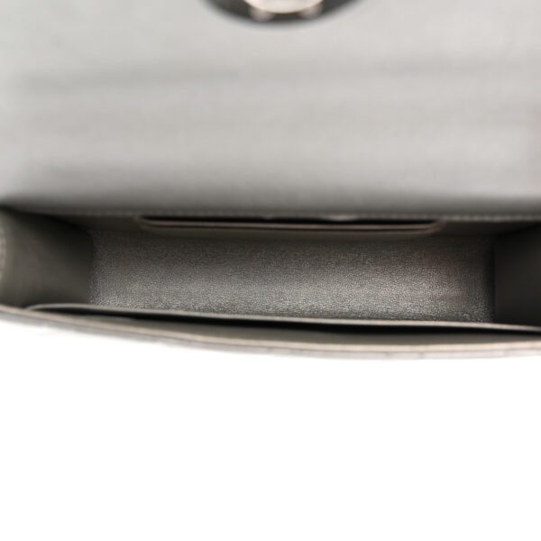 Chanel Top Handle Phone Holder With Chain Silver - Image 6