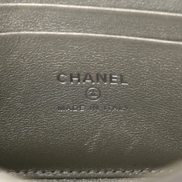 Chanel Top Handle Phone Holder With Chain Silver - Image 7