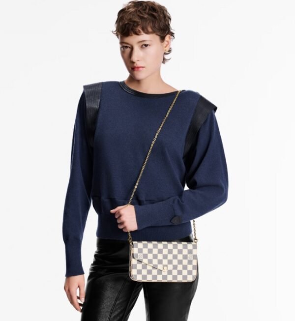 Félicie Pochette Bag-DamierAzur - Image 4