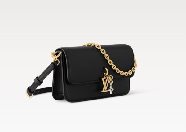LV Bloom Wallet On Chain - Black - Image 2