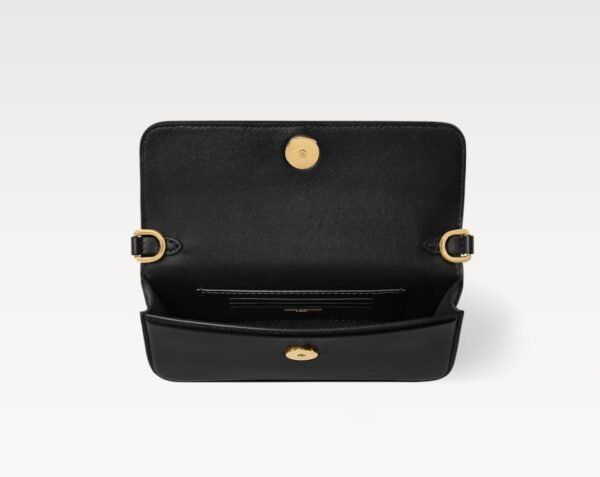 LV Bloom Wallet On Chain - Black - Image 3