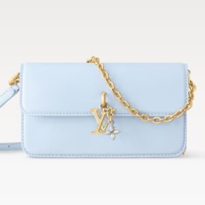 LV Bloom Wallet On Chain - Azur