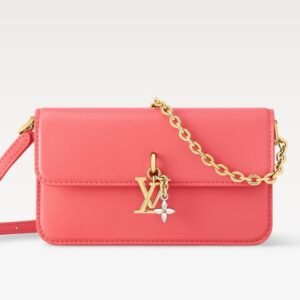 LV Bloom Wallet On Chain - SweetCoral