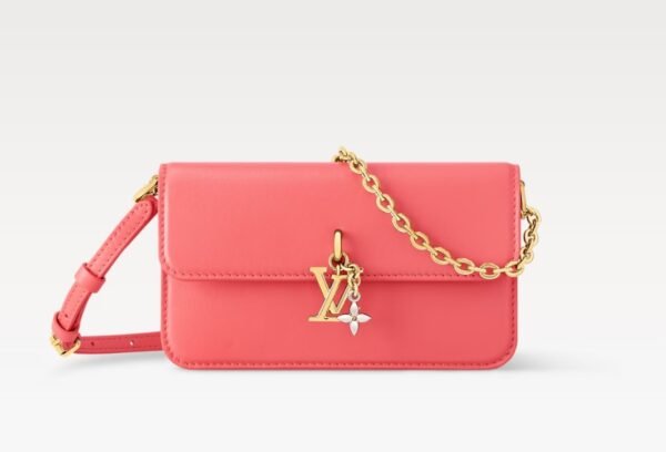 LV Bloom Wallet On Chain - SweetCoral