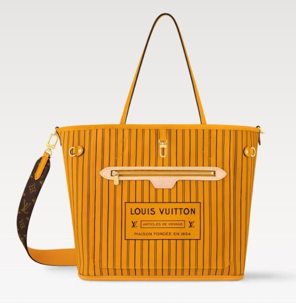 Neverfull Bandoulière Inside Out MM Tote Bag - SafranYellow