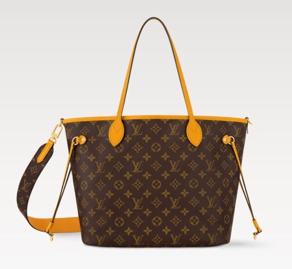 Neverfull Bandoulière Inside Out MM Tote Bag - SafranYellow - Image 4
