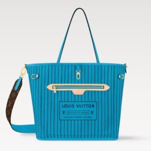 Neverfull Bandoulière Inside Out MM Tote Bag - GastonBlue