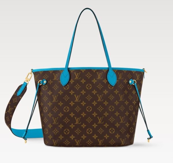 Neverfull Bandoulière Inside Out MM Tote Bag - GastonBlue - Image 4
