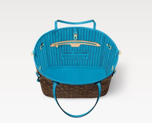 Neverfull Bandoulière Inside Out MM Tote Bag - GastonBlue - Image 6