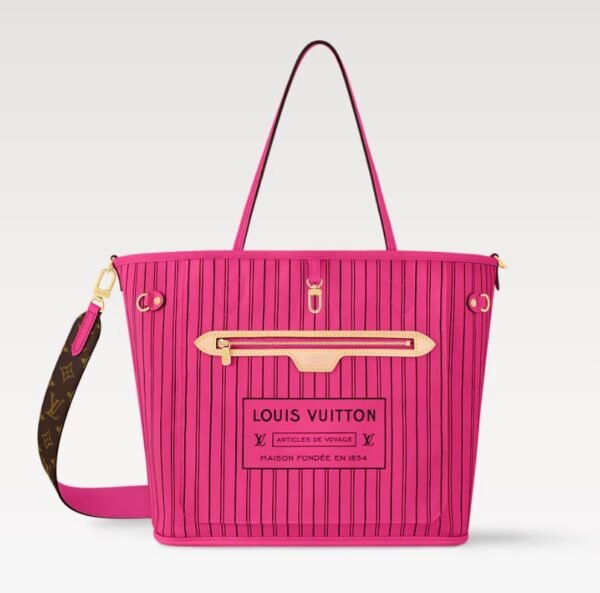 Neverfull Bandoulière Inside Out MM Tote Bag - PondicheryPink
