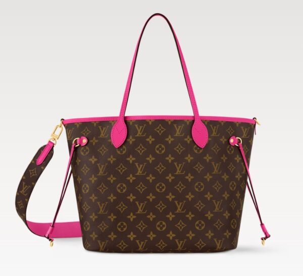 Neverfull Bandoulière Inside Out MM Tote Bag - PondicheryPink - Image 4