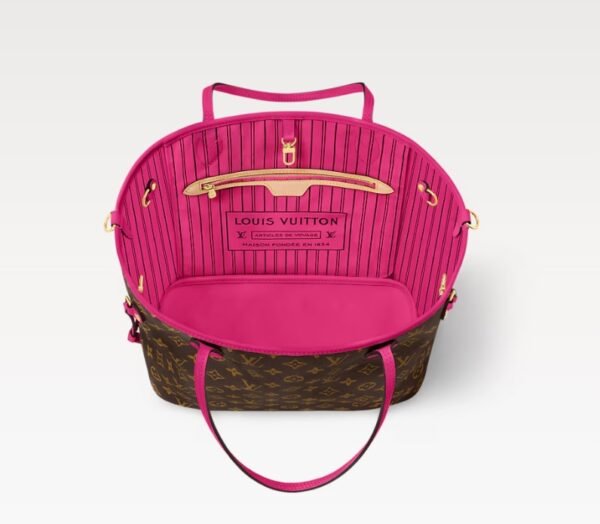 Neverfull Bandoulière Inside Out MM Tote Bag - PondicheryPink - Image 6