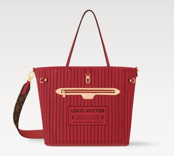 Neverfull Bandoulière Inside Out MM Tote Bag - SariRed