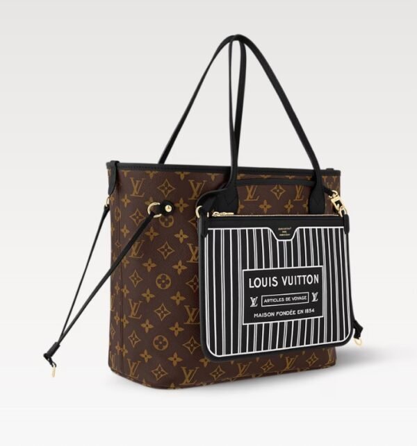 Neverfull Inside Out MM Bag - Black - Image 2