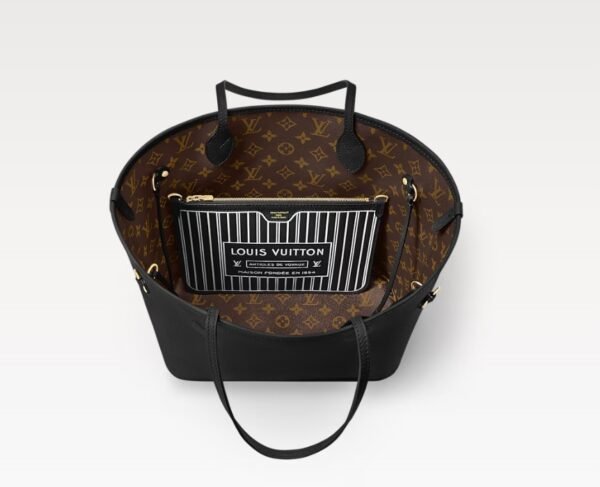Neverfull Inside Out MM Bag - Black - Image 5