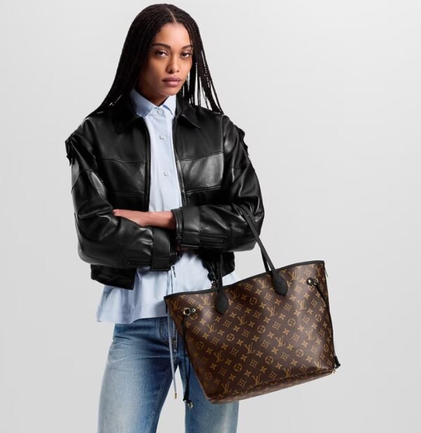 Neverfull Inside Out MM Bag - Black - Image 6