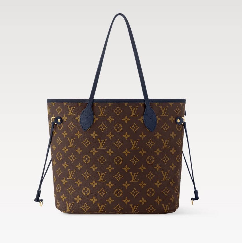LV Neverfull Inside Out MM Bag - Navy - Image 3