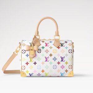LV x TM Speedy Bandoulière 25 Bag White