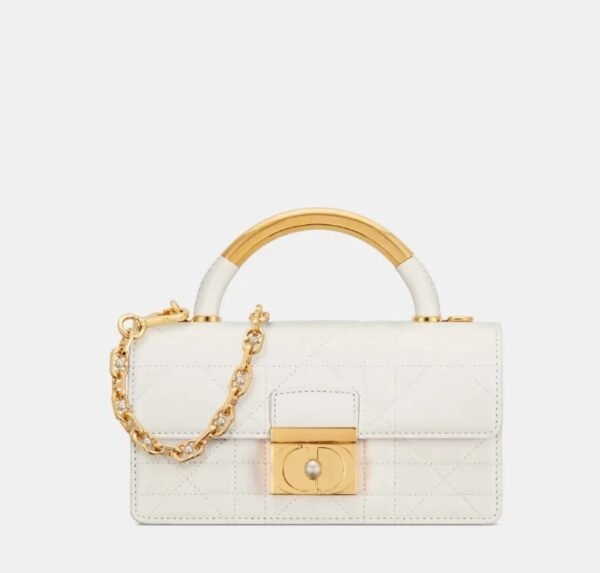 Mini DIOR Ange Bag White - Image 2