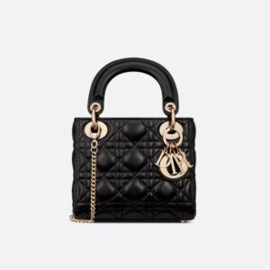 Mini Lady Dior Bag Black