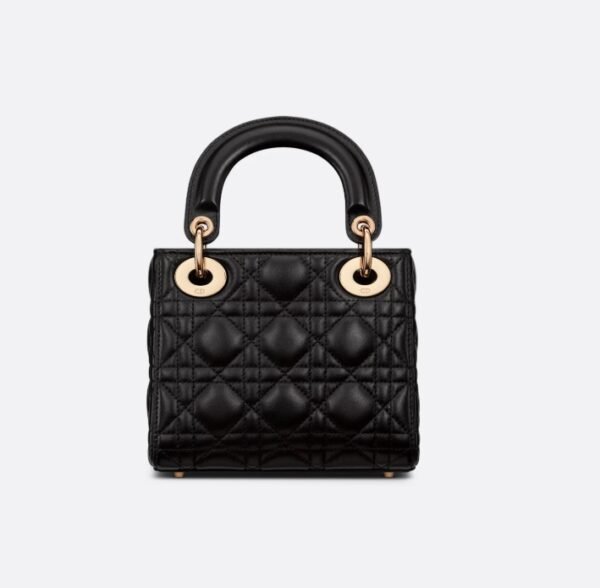 Mini Lady Dior Bag Black - Image 2