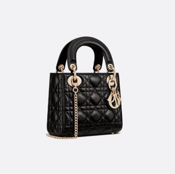 Mini Lady Dior Bag Black - Image 3