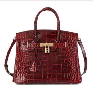 Hermes Birkin 30 Alligator Red Gold Hardware