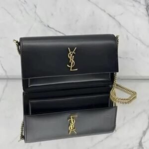 YSL Sunset Clutch Matte - Black