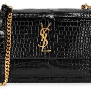 YSL Sunset crocodile-effect bag