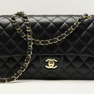 Classic 11.12 Handbag Lamb Skin Black GoldHW