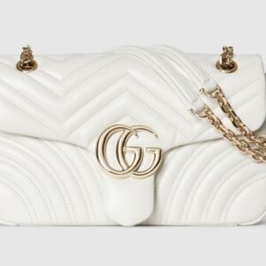 Gucci GG Marmont Large Shoulder Bag - White