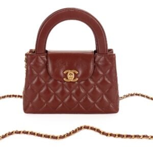Chanel 23k Mini Kelly Bag-Rust Brown