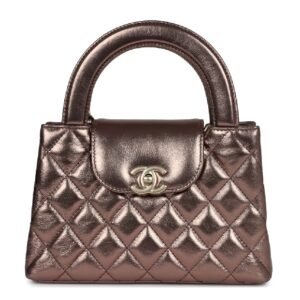 Chanel 23k Mini Kelly Bag-Copper Bronze
