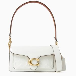 Coach Tebby 20 Shoulder Bag In signature Canvas - White