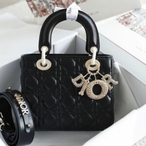Small Lady Dior My ABCDior Bag - Black