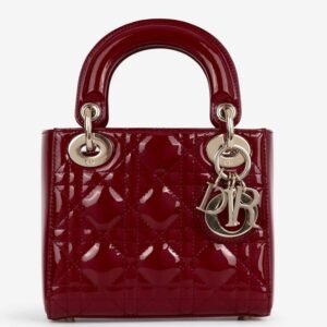 Small Lady Dior My ABCDior Bag – Cherry Red