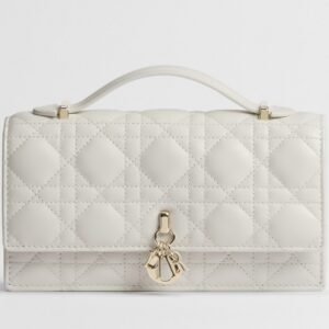 My Dior Large Bag - Latte Cannage Lambskin White