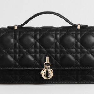 My Dior Mini Bag - Latte Cannage Lambskin Black