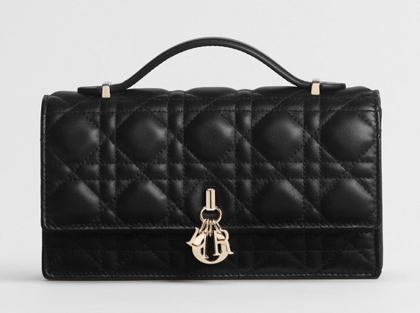 My Dior Mini Bag - Latte Cannage Lambskin Black